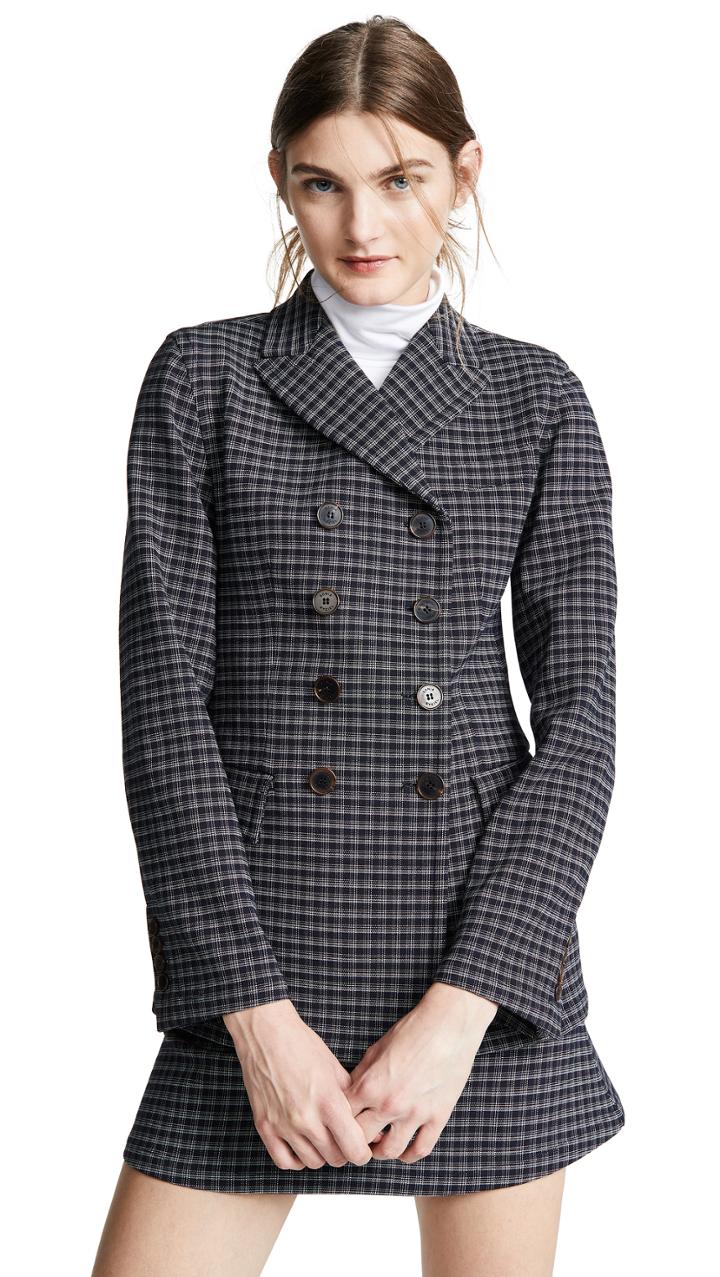 Sonia Rykiel Check Blazer
