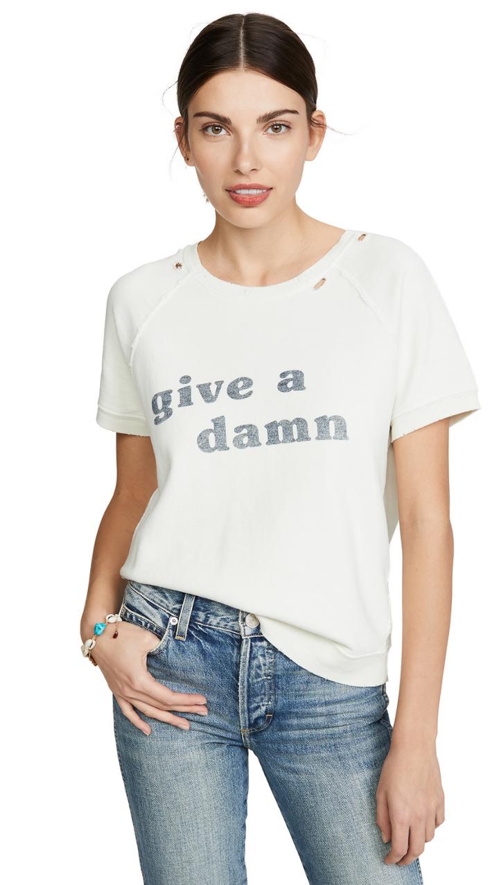 Amo Give A Damn Short Sleeve Sweatshirt