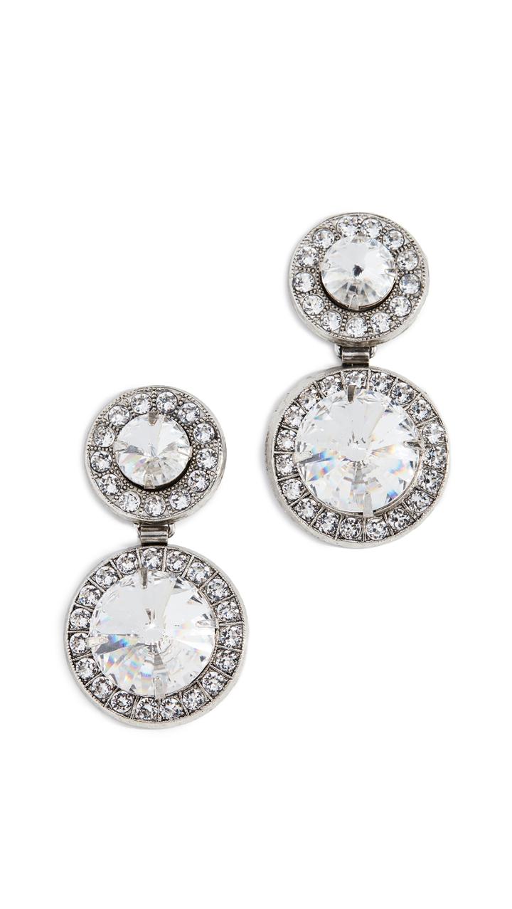Elizabeth Cole Double Drop Earrings