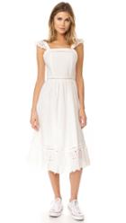 J O A Embroidered Eyelet Dress