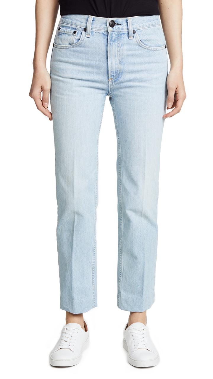 Rag Bone Jean Ankle Straight Leg Jeans