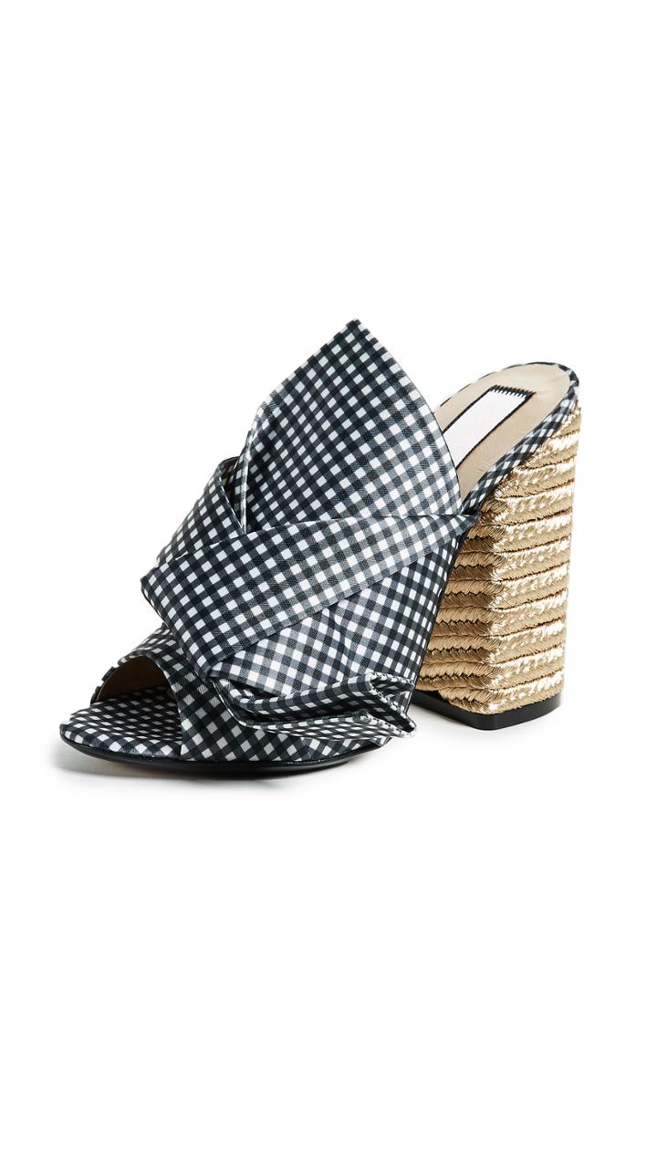 No 21 High Heel Braided Bow Pumps