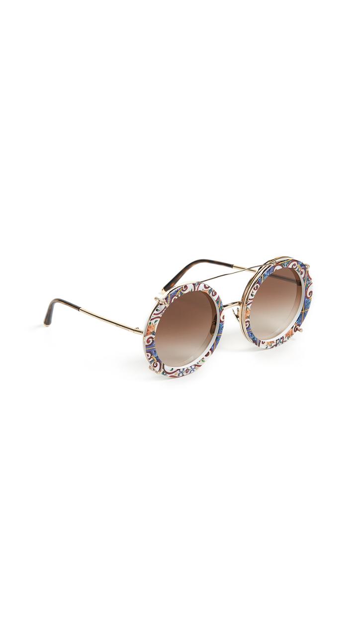 Dolce Gabbana Round Maioli Sunglasses