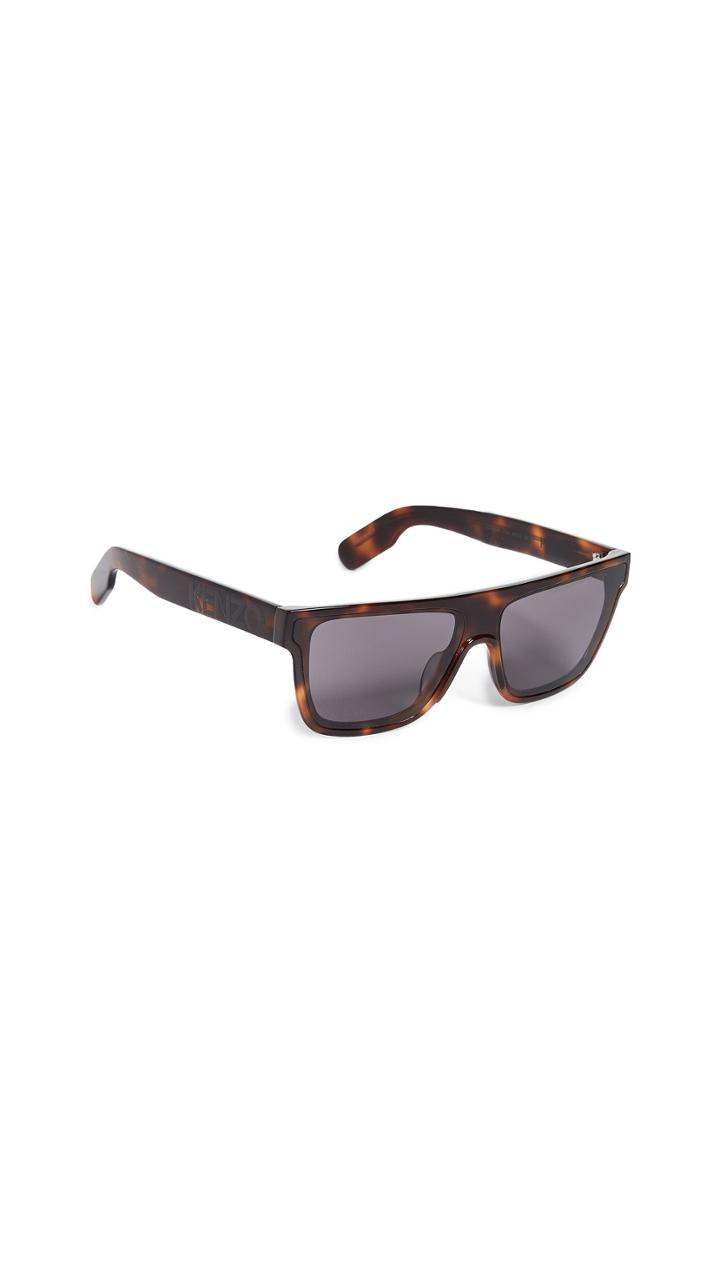 Kenzo Classic Flat Top Wayfarer Sunglasses