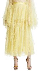 Rodarte Lace Skirt With Vertical Ruffles