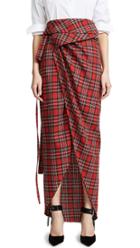 A W A K E Red Tartan Skirt