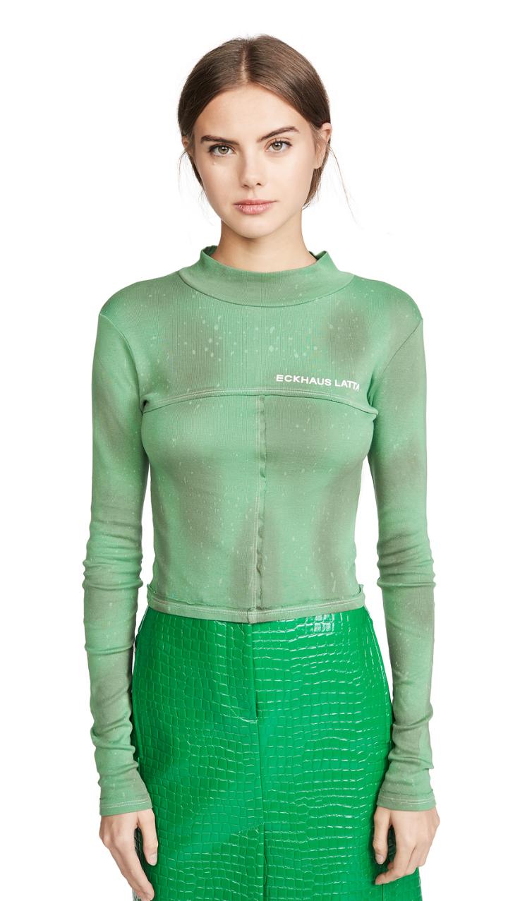 Eckhaus Latta Lapped Baby Turtleneck