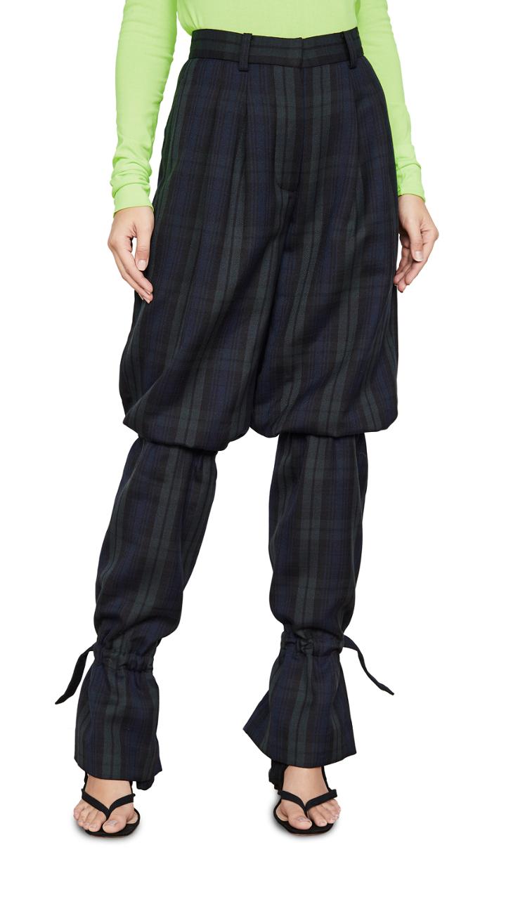 Pushbutton Sausage Legs Pants