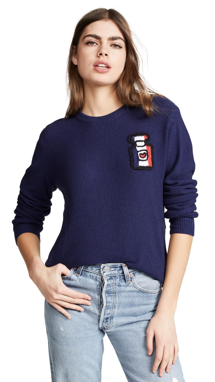 Michaela Buerger I Love Paris Perfume Bottle Sweater
