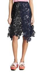 Kolor Raw Hem Lace Skirt