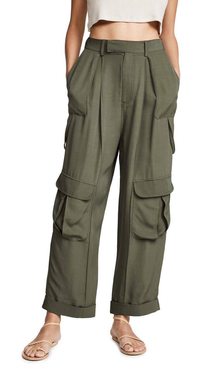 Divine Heritage High Waist Cargo Pants