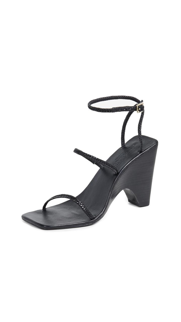 Jaggar Woven Strappy Wedges