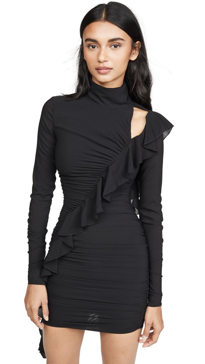 Versace Jeans Couture Cross Ruffle Dress