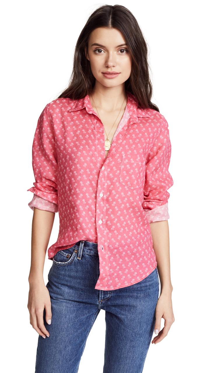 Frank Eileen Long Sleeve Button Down Shirt