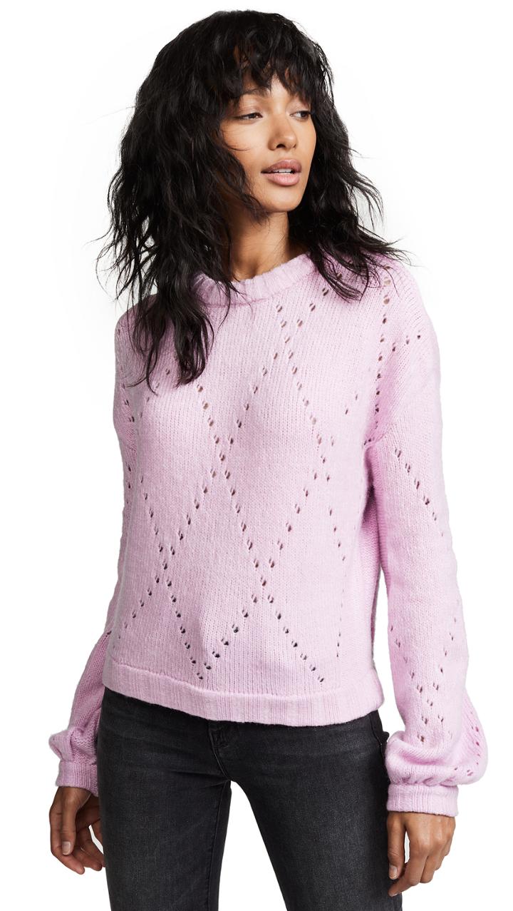 For Love Lemons Mia Pointelle Sweater