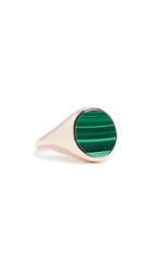 Bronzallure Pinky Signet Stone Ring