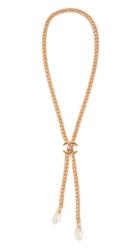 What Goes Around Comes Around Chanel Pearl Lariat Necklace