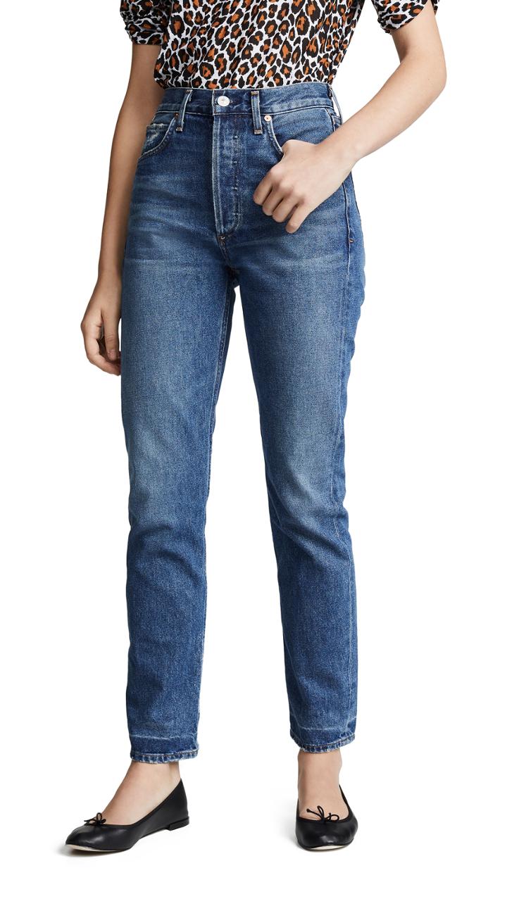 Citizens Of Humanity Charlotte Crop High Rise Straight Jeans