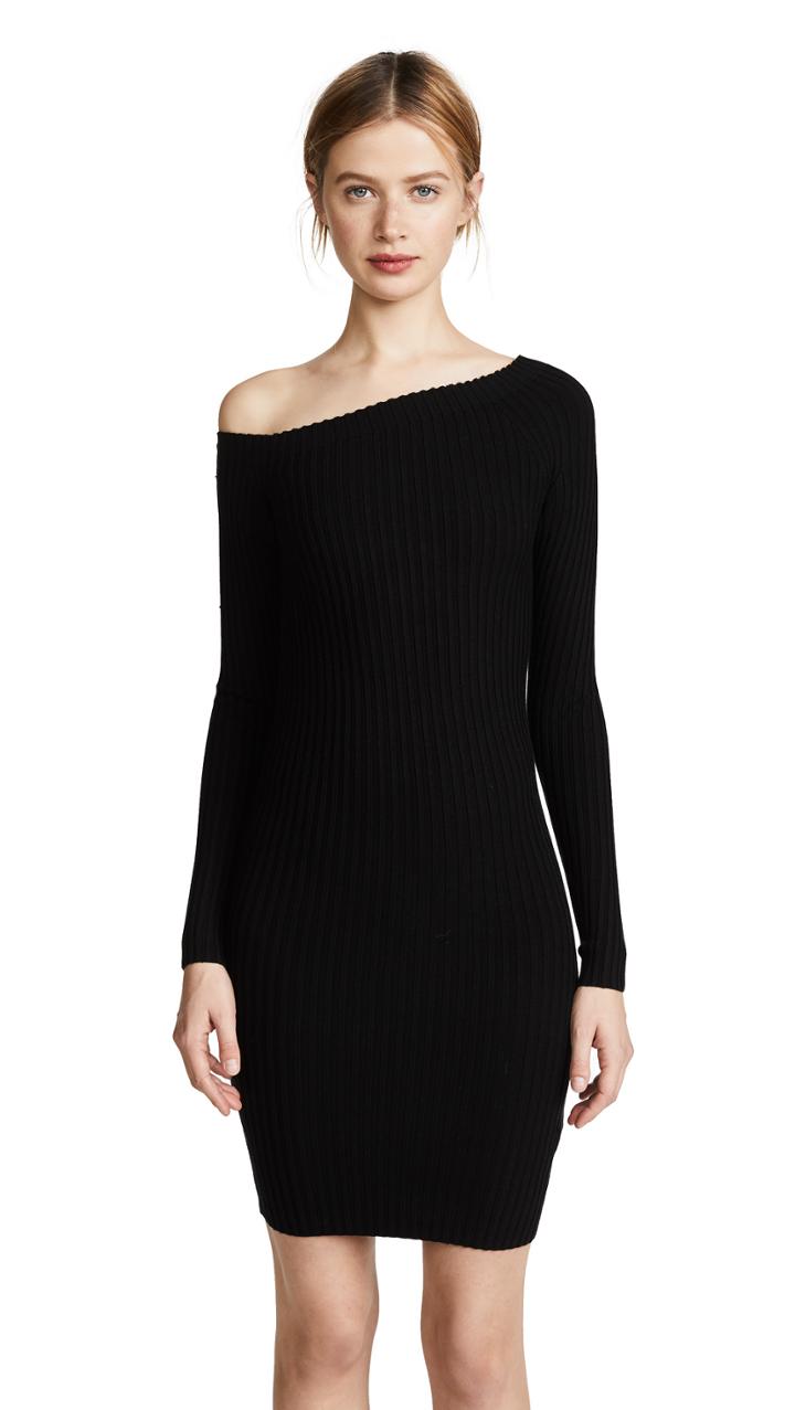 Helmut Lang One Shoulder Dress