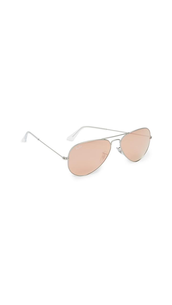Ray Ban Rb3025 Classic Aviator Flash Matte Sunglasses