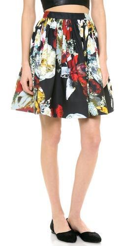 Alice + Olivia Pia Floral Pouf Skirt