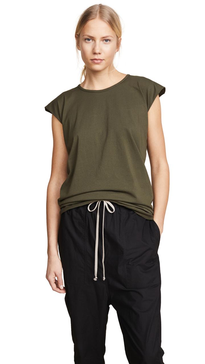 Rick Owens Drkshdw Cap Sleeve Tee