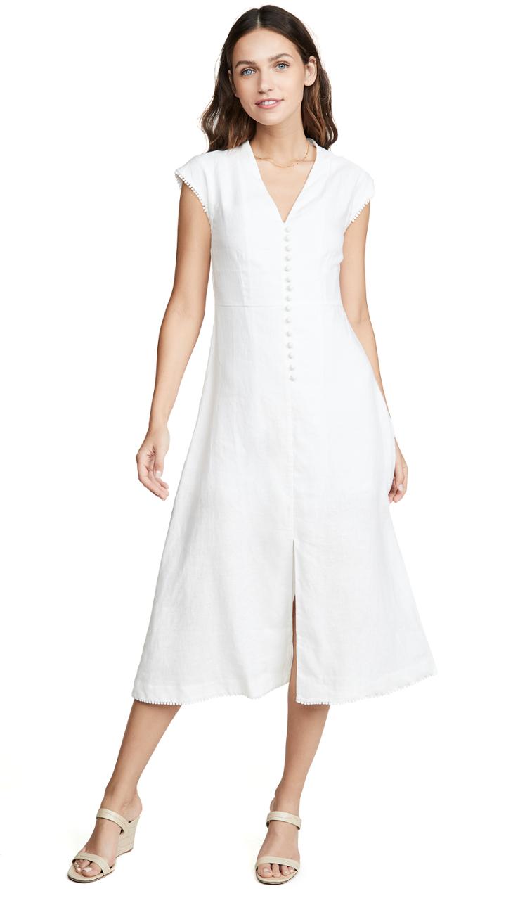 Ayr The Flat White Dress