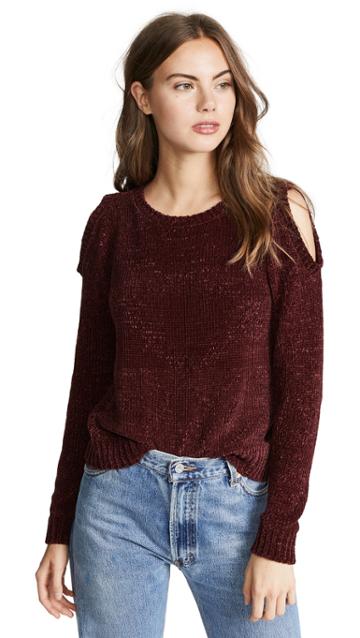 Bb Dakota Hot N Cold Velour Sweater