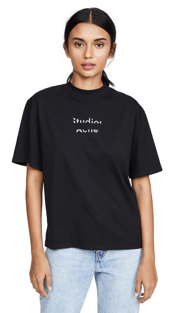 Acne Studios Elyssa Logo T Shirt