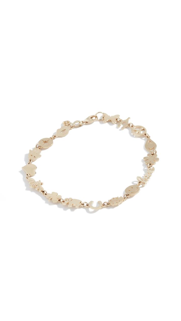 Sydney Evan 14k Tiny Pure Link Bracelet