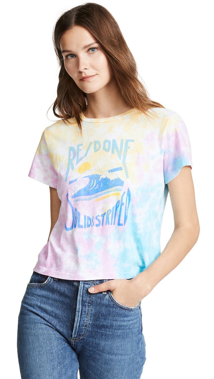 Solid Striped X Re Done Venice Muscle Tee