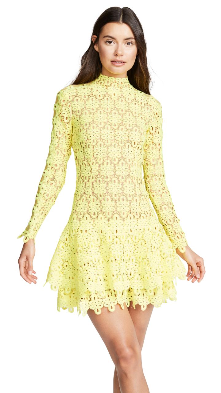 Jonathan Simkhai Guipure Lace Mini Dress