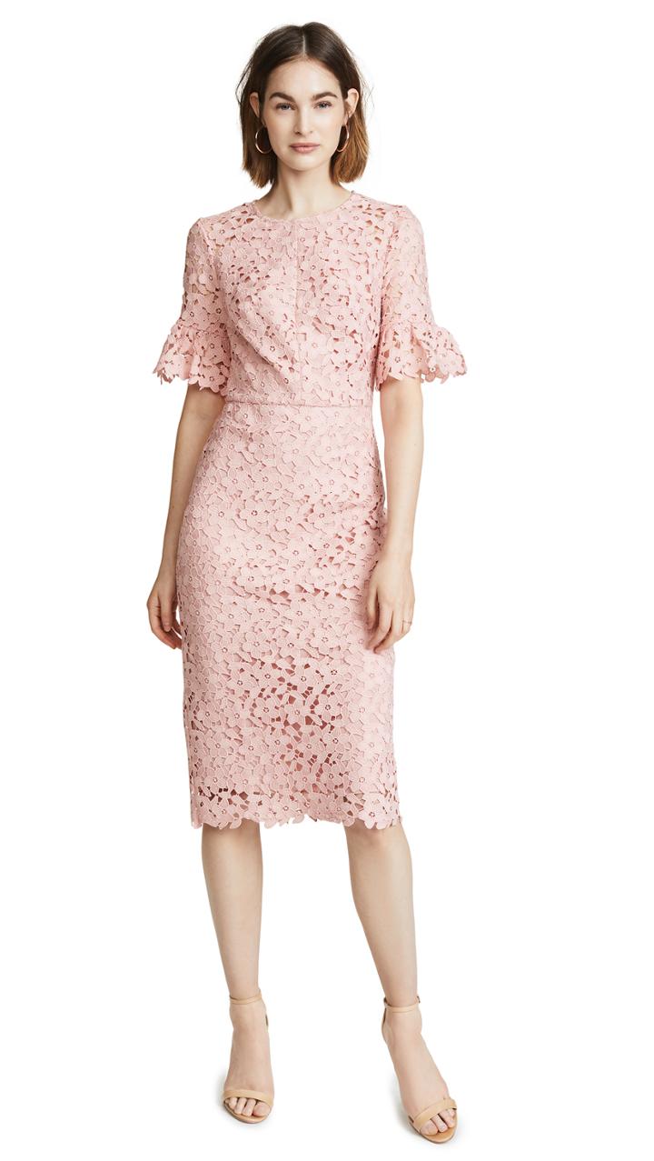 Shoshanna Flare Sleeve Dress
