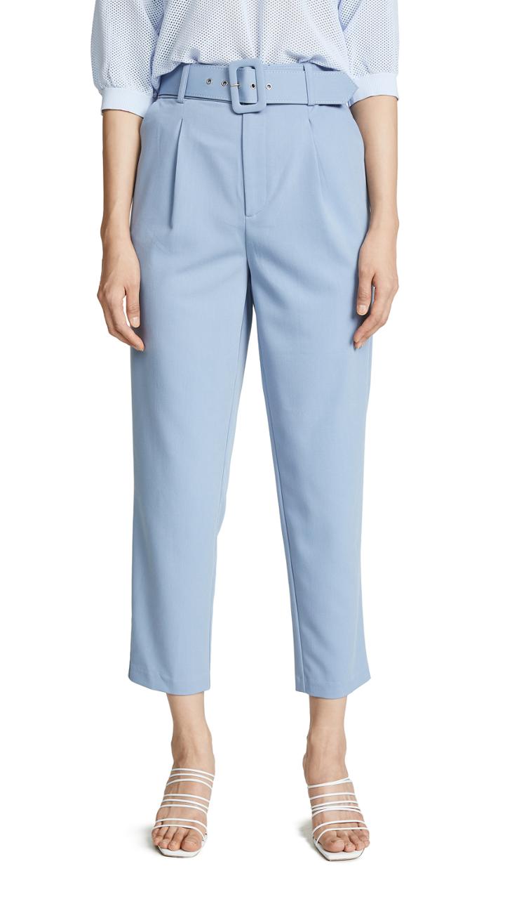 Chriselle Lim Collection Blue Stripe Pants
