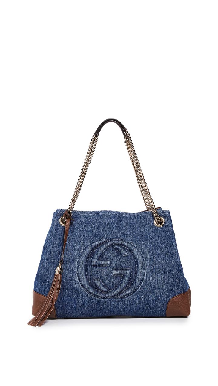 What Goes Around Comes Around Gucci Denim Soho Shoulder Bag