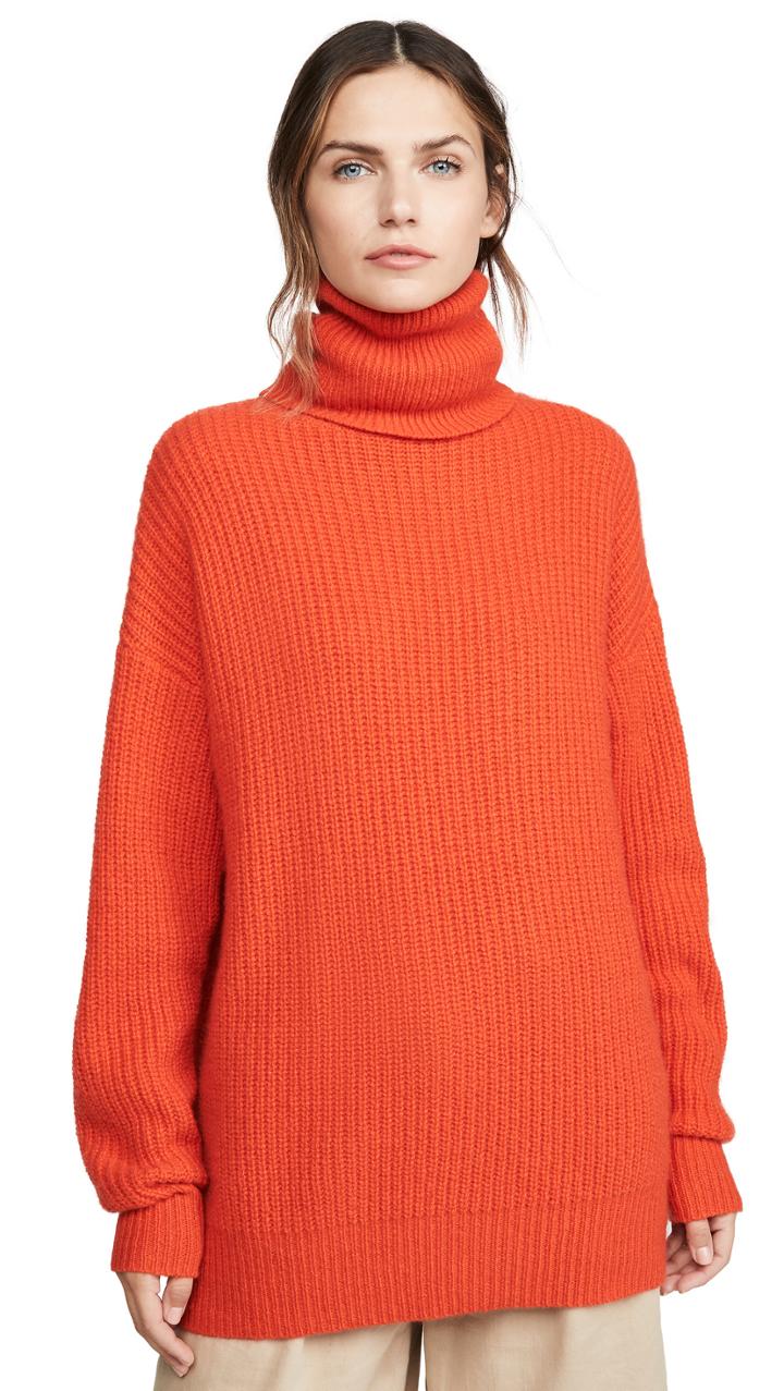 Autumn Cashmere Oversize Cashmere Turtleneck