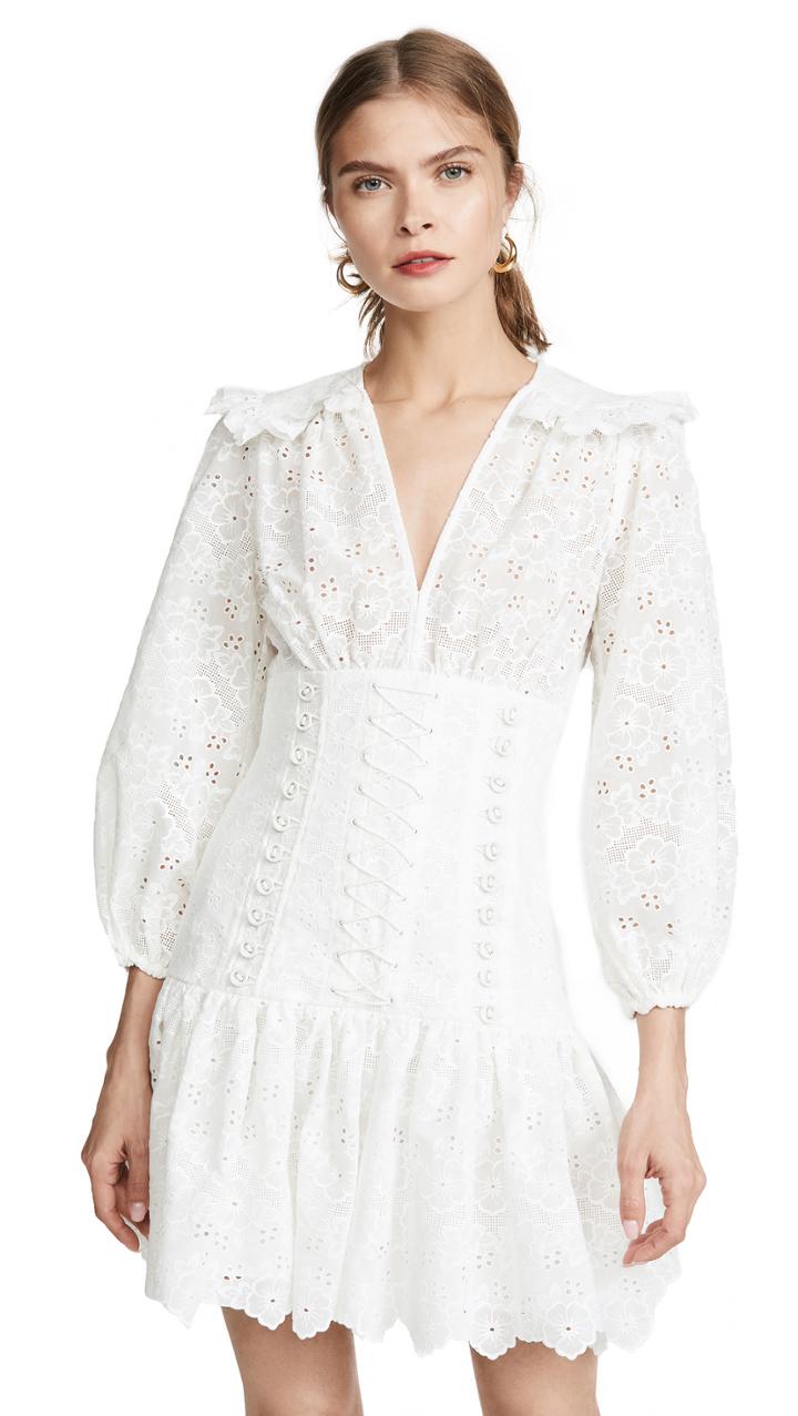 Zimmermann Honour Corset Lace Dress