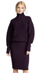 Victoria Victoria Beckham Relaxed Turtleneck Dress