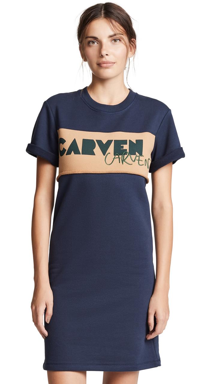 Carven Fleece Tee Dress