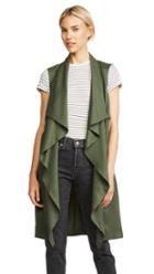 Cupcakes And Cashmere Filmore Drape Front Military Vest