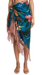 Farm Rio Blue Jungle Reversible Sarong