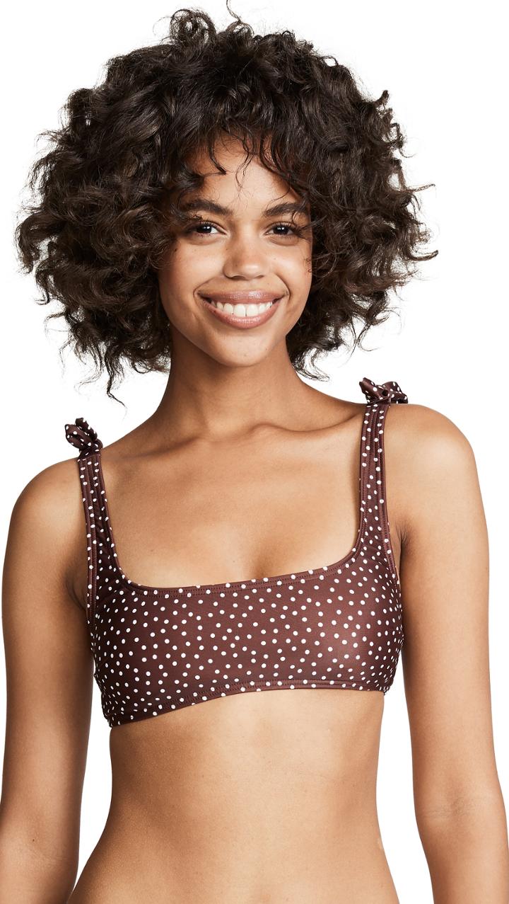 Peony Swimwear Knotted Bikini Top