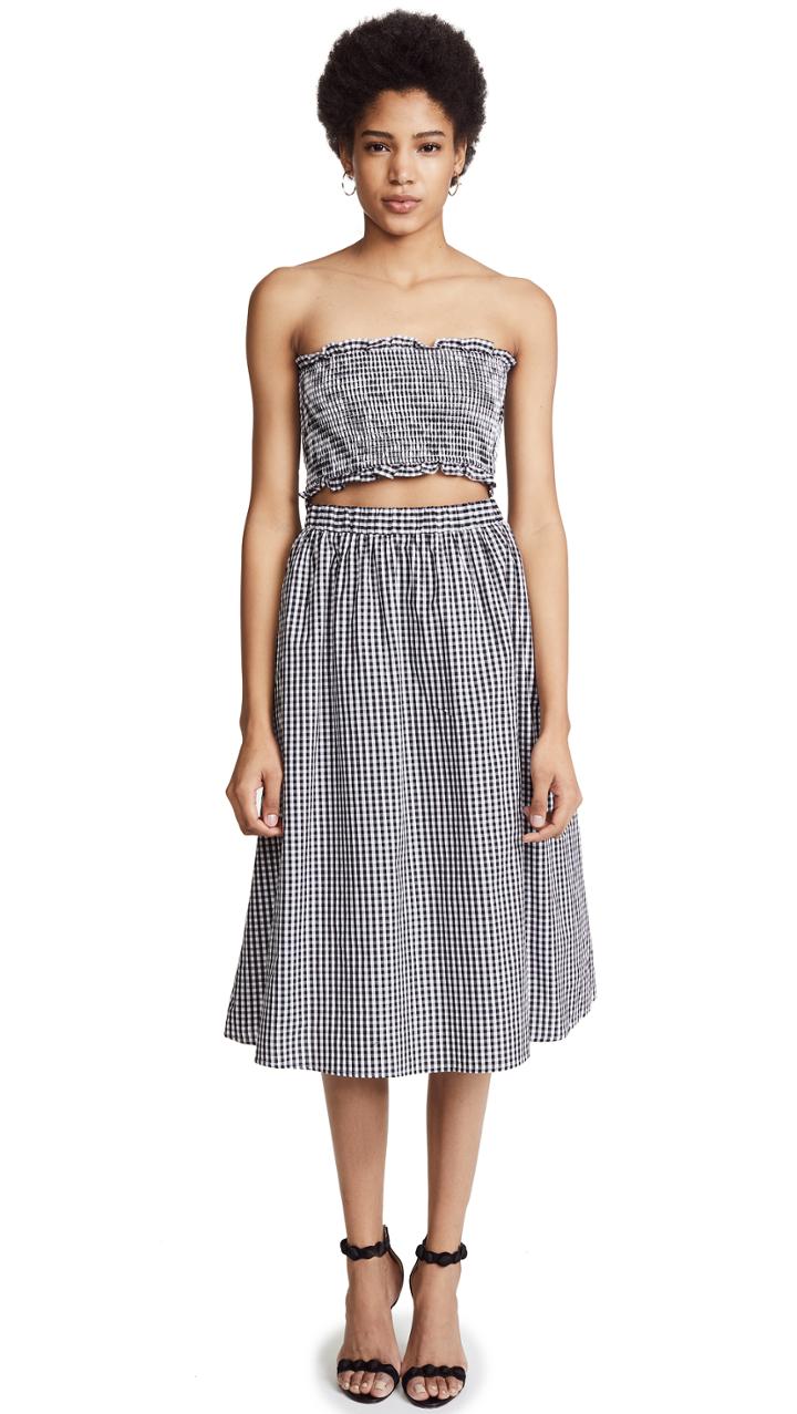 English Factory Two Piece Smocked Set