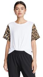 Terez Printed Sleeve Tee
