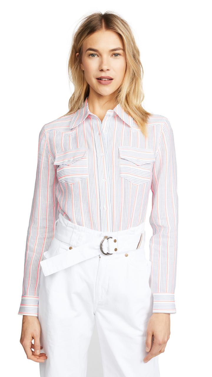 Milly Striped Western Shirt