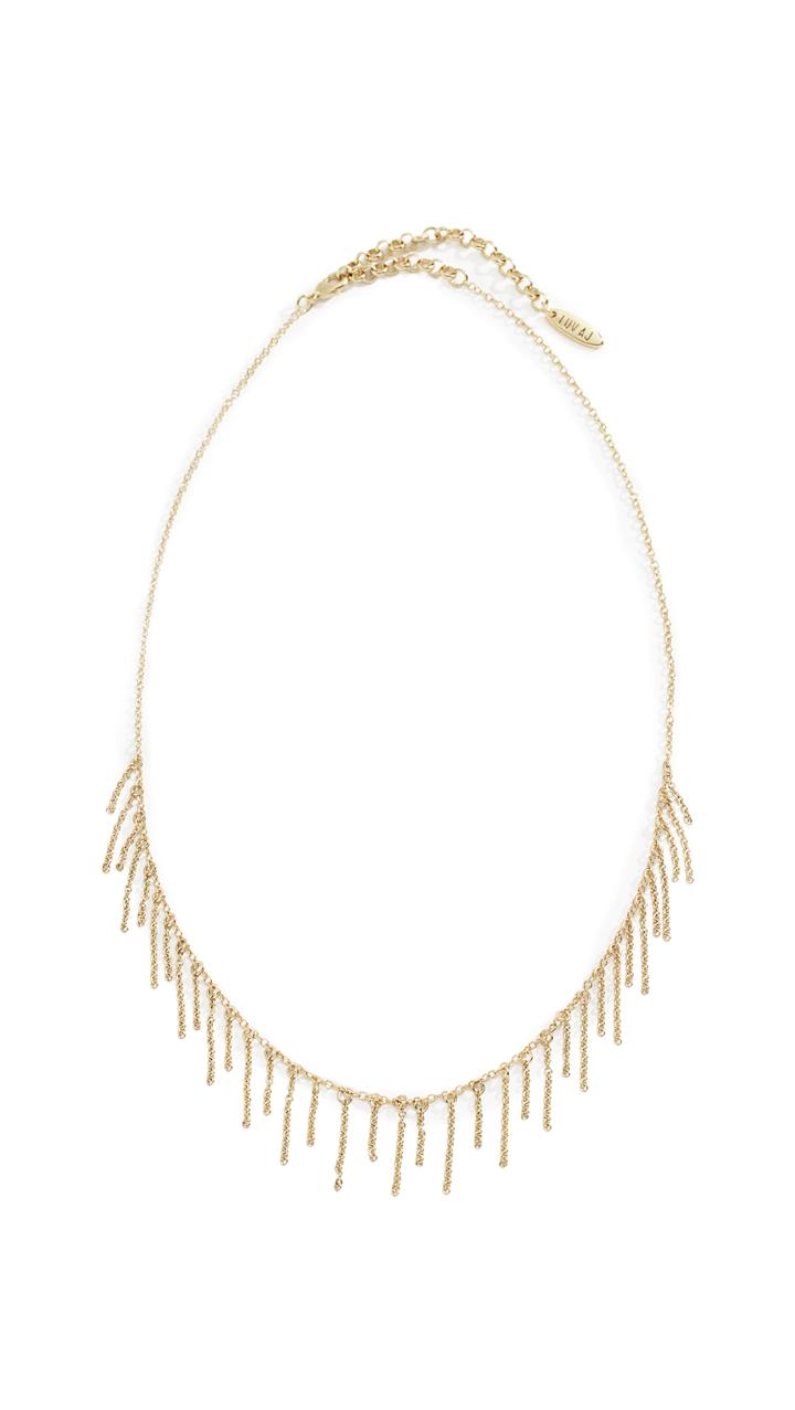 Luv Aj Chain Fringe Necklace
