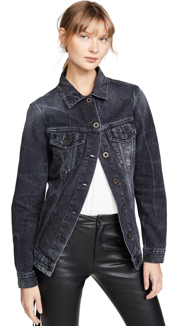 Unravel Project Cinched Waist Denim Jacket