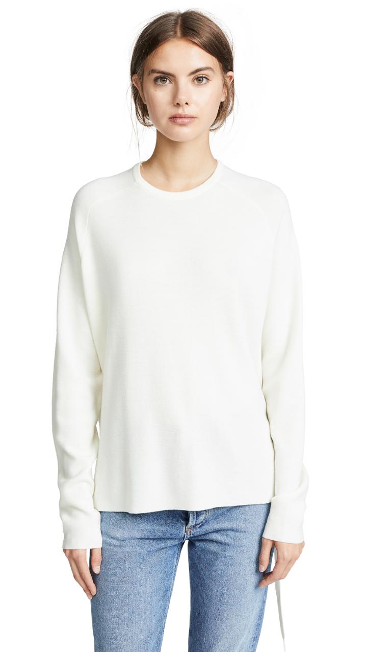 Tibi Poplin Back Pullover