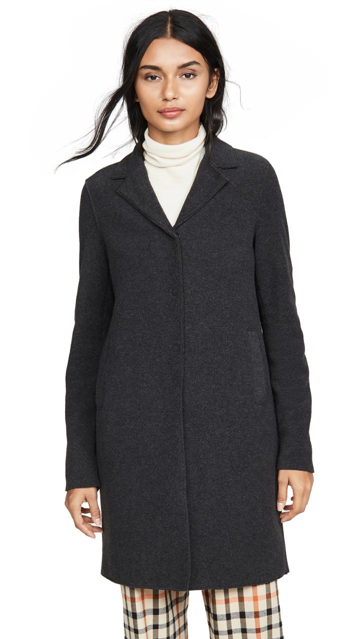 Harris Wharf London Boxy Polaire Coat