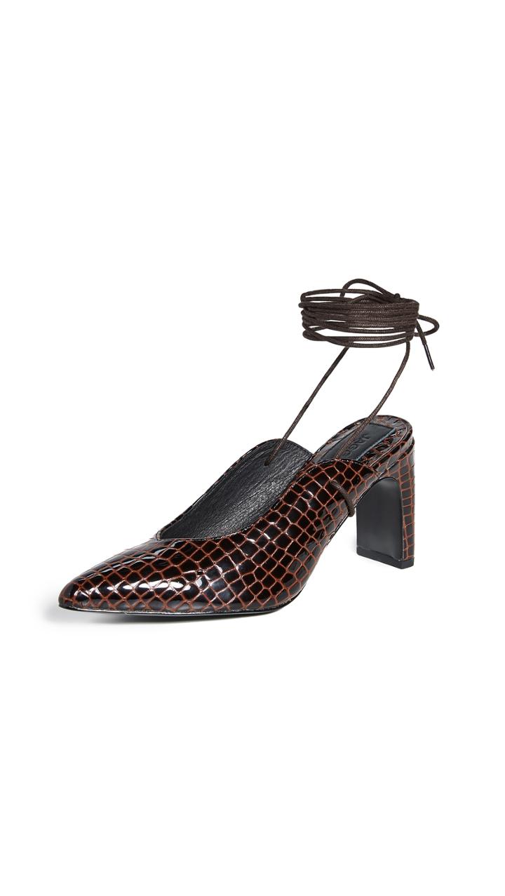 Jaggar Laced Croc Heel